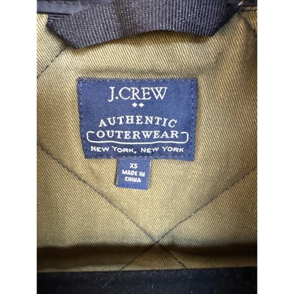 J.Crew Walker Quilted Black Zip Up Hunting Vest Hiking Old Money Outdoors XS - Picture 5 of 9